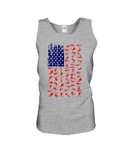 scuba diving us flag Unisex Tank tile