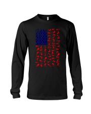 scuba diving us flag Long Sleeve Tee tile