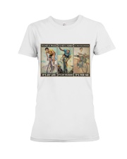 cyclist not a phase poster ttb ngt Premium Fit Ladies Tee tile