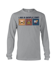 Basketball simple man Long Sleeve Tee tile