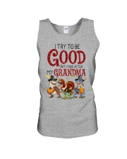 dinosaur try to be good lqt nth Unisex Tank tile