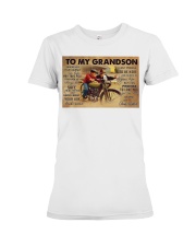 Hrly dvdsn to my grandson poster ttb-ngt Premium Fit Ladies Tee tile