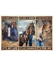Horse lover girl its not a phase pt dvhh pml 24x16 Poster front
