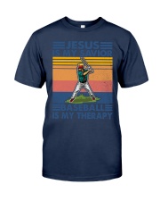 baseball jesus therapy Classic T-Shirt tile