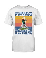 baseball jesus therapy Classic T-Shirt front