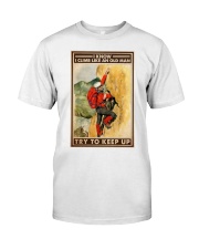 Rock climbing old man keep up pt dvhh-dqh Premium Fit Mens Tee tile