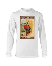 Rock climbing old man keep up pt dvhh-dqh Long Sleeve Tee tile