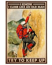 Rock climbing old man keep up pt dvhh-dqh 16x24 Poster front