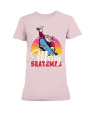skateboarding santa merry skatemas ttb ngt Premium Fit Ladies Tee tile