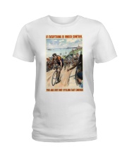 Bicycle racing Tou De Fran under control dvhh ngt Ladies T-Shirt tile