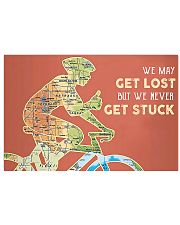 cycling map never get stuck pt lqt NTH 17x11 Poster front