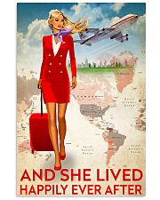 flight attendant blonde red 11x17 Poster front