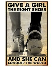 baseball give girl right shoes pt phq nth 11x17 Poster front