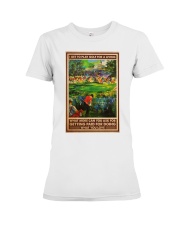 golf golf for a living pt lqt dqh Premium Fit Ladies Tee tile