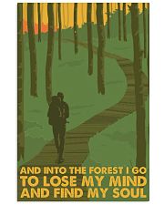 hiking into the forest 11x17 Poster front