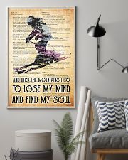 skiing into old paper 11x17 Poster lifestyle-poster-1