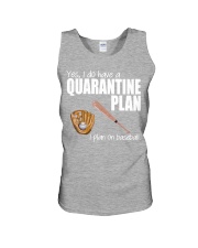 i plan on baseball quarantined Unisex Tank tile