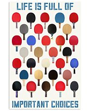 ping pong paddle choice 11x17 Poster front