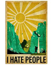 hiking i hate people poster 11x17 Poster front