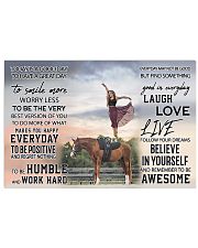 Equestrian vaulting today is a good day mttn ngt Horizontal Poster tile