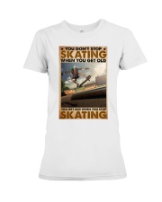old man skating dont get old pt mttn ntv Premium Fit Ladies Tee tile