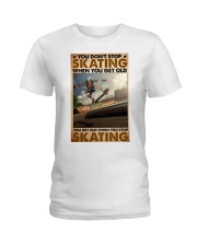 old man skating dont get old pt mttn ntv Ladies T-Shirt tile