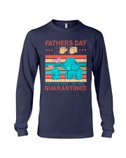 elephant fathers day quarantined Long Sleeve Tee tile