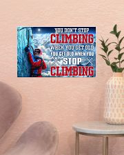old man climbing dont get old pt lqt-pml 17x11 Poster poster-landscape-17x11-lifestyle-22