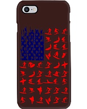 surfing us flag icon Phone Case tile