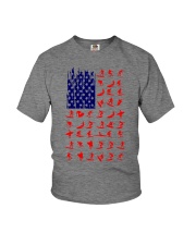 surfing us flag icon Youth T-Shirt tile