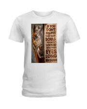 horse souls looked eyes pt lqt ngt Ladies T-Shirt tile