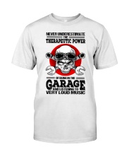 skull mechanic loud music Premium Fit Mens Tee tile