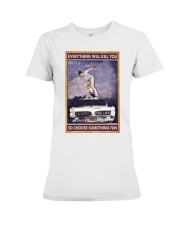 skateboarding choose sth fun poster ttb nna Premium Fit Ladies Tee tile