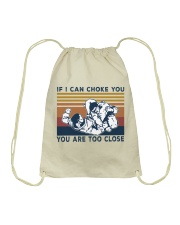jiu jitsu can chork to close Drawstring Bag tile