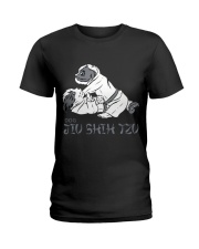 shih tzu jiu jitsu Ladies T-Shirt tile