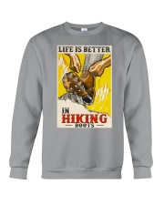 hiking boots better life pt phq ngt Crewneck Sweatshirt tile