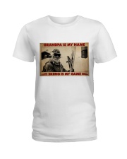 grandpa name skiing game pt phq NTH Ladies T-Shirt tile