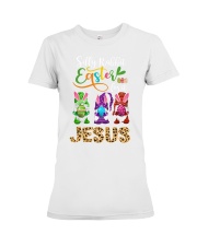 gnomes easter silly rabbit lqt ntv Premium Fit Ladies Tee tile