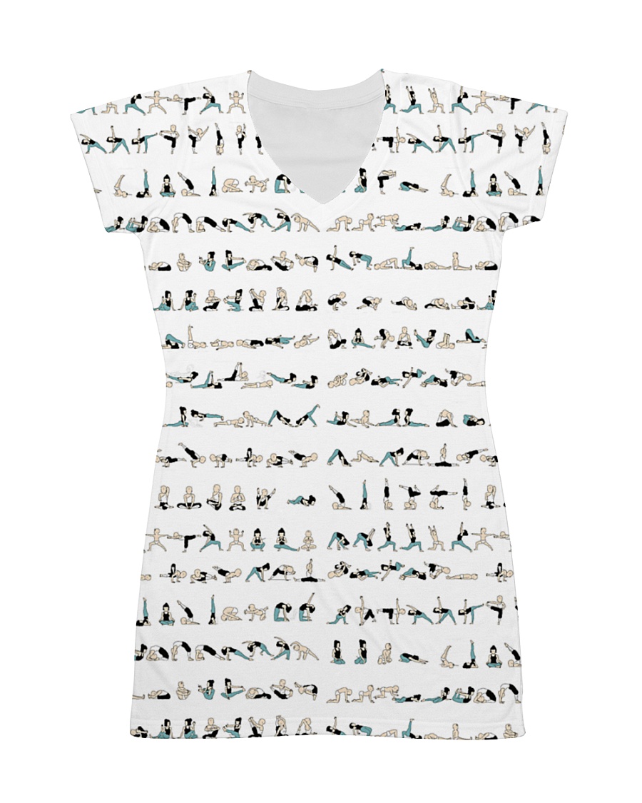 yoga-pose-poster All-over Dress