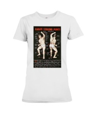 karate striking points pt lqt ntv Premium Fit Ladies Tee tile