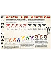 karate shorin ryu ranking chart pt lqt ngt 24x16 Poster front