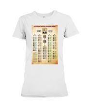 Aikido lineage Chart pt lqt nth Premium Fit Ladies Tee tile