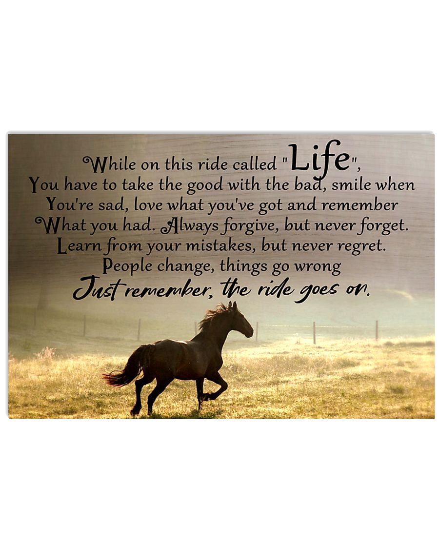 horse ride go on 17x11 Poster