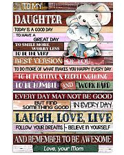 daughter good great day mom elephant 11x17 Poster front
