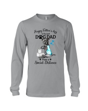 pit bull mask tattoo i love dad Long Sleeve Tee tile