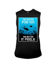 the deeper you go diver Sleeveless Tee tile