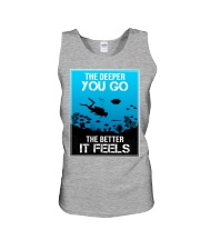 the deeper you go diver Unisex Tank tile