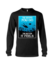 the deeper you go diver Long Sleeve Tee tile