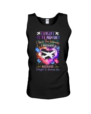 Flight Attendant fought to become her Unisex Tank tile