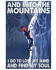 ice climbing find my soul 11x17 Poster front